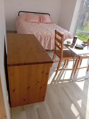 Un ou plusieurs lits dans un hébergement de l'établissement Chez Lou et Amour