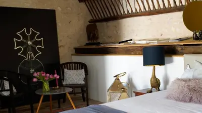 Un ou plusieurs lits dans un hébergement de l'établissement Moulin des Arts