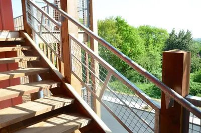 Balcon ou terrasse dans l'établissement Unisotel Le Mans