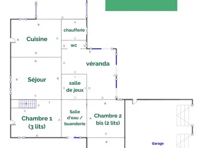 Plan de l'établissement Séjourner au cœur de la nature entre Tours et Angers - FR-1-622-101