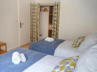 Un ou plusieurs lits dans un hébergement de l'établissement Gîte de charme en Touraine avec spa et jardin privé - FR-1-381-610