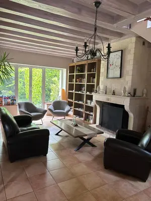 Coin salon dans l'établissement Les hauts de Chaumont