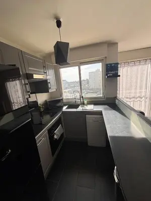 Cuisine ou kitchenette dans l'établissement Appartement d Alex