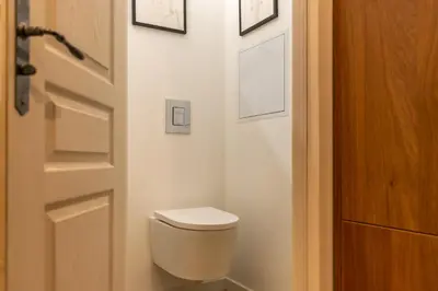 Salle de bains dans l'établissement L'Écrin sous le Château - Sauna et Raffinement - Classé 4 étoiles