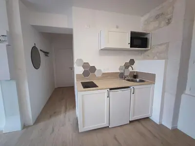 Cuisine ou kitchenette dans l'établissement Studio Orchidea
