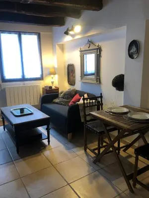 Coin salon dans l'établissement Maisonnette