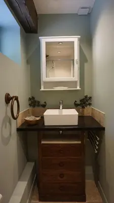 Salle de bains dans l'établissement L'Allée - Maison d'hôtes - Charme - Digital detox