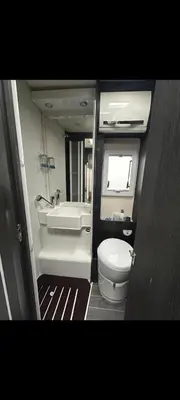 Salle de bains dans l'établissement Ma cabane roulante