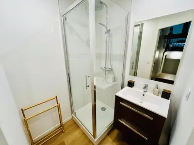 Salle de bains dans l'établissement Le Loft - Entre Loire et Chateau Royal - Manoir de la Concorde