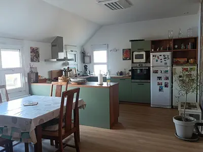 Cuisine ou kitchenette dans l'établissement Chez Dani