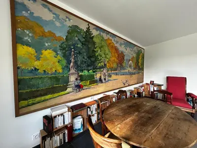 Coin salon dans l'établissement Maison de vacances à Sossais - Campagne calme, 3 chambres, proche sites touristiques - FR-1-541-172