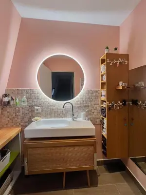 Salle de bains dans l'établissement Maison d'architecte à Semblançay