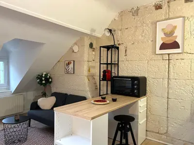 Cuisine ou kitchenette dans l'établissement Terracotta - Quai de la Loire - Cozy