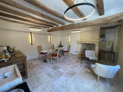 Cuisine ou kitchenette dans l'établissement Chambre Chinon