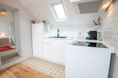 Cuisine ou kitchenette dans l'établissement AU VINCI Appartement 4 personnes