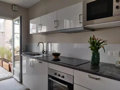Cuisine ou kitchenette dans l'établissement La Maison Royale - Calme en Plein Centre d'Amboise