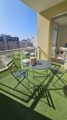 Balcon ou terrasse dans l'établissement Hyper Centre Apartment with Garage