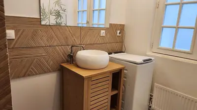 Cuisine ou kitchenette dans l'établissement La Clef des Remparts