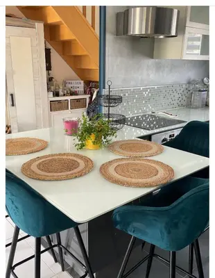Cuisine ou kitchenette dans l'établissement Maison proche du circuit des 24h du Mans