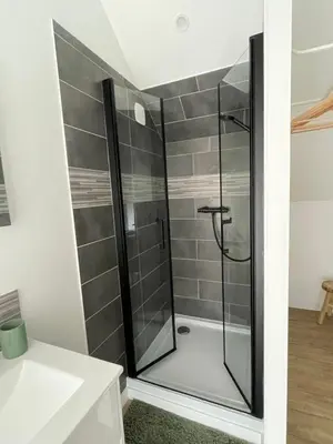 Salle de bains dans l'établissement Gite le magnolia