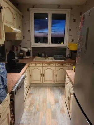 Cuisine ou kitchenette dans l'établissement appartement 3 chambre a 10 minute du circuit