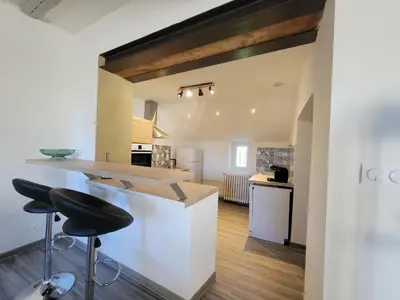 Cuisine ou kitchenette dans l'établissement Maison à louer