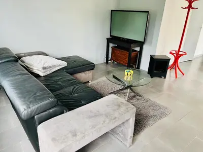 Télévision ou salle de divertissement dans l'établissement Maison entre Saumur et Montreuil Bellay La Motte