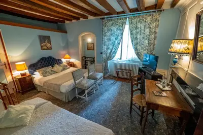 Un ou plusieurs lits dans un hébergement de l'établissement Le Relais Cicero