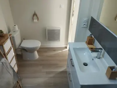 Salle de bains dans l'établissement Chambres d'hotes PROCHE CIRCUIT