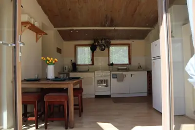 Cuisine ou kitchenette dans l'établissement Gite champêtre
