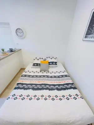 Un ou plusieurs lits dans un hébergement de l'établissement Bascule Rive Droite - WiFi - 2 Guests