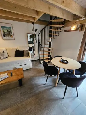 Coin salon dans l'établissement Gite le Magnolia entre Loire et châteaux