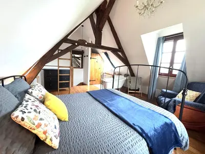 Un ou plusieurs lits dans un hébergement de l'établissement La Grange de Montrésor