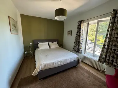 Un ou plusieurs lits dans un hébergement de l'établissement Luxury apartment for 4 people