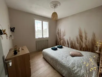 Un ou plusieurs lits dans un hébergement de l'établissement Pause tranquille entre châteaux, nature & Beauval