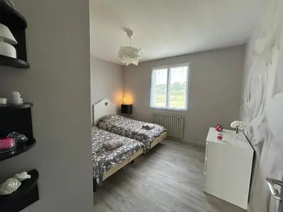 Un ou plusieurs lits dans un hébergement de l'établissement Pause tranquille entre châteaux, nature & Beauval