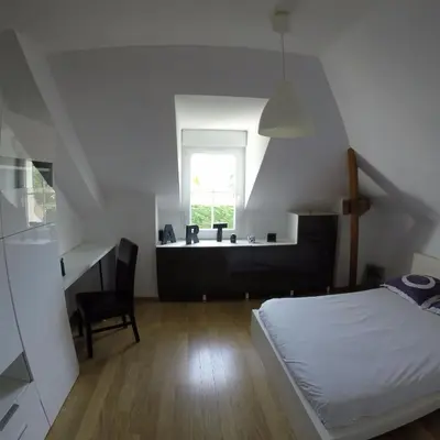 Un ou plusieurs lits dans un hébergement de l'établissement Villa blue Velvet