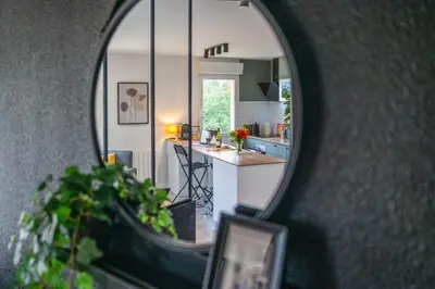 Cuisine ou kitchenette dans l'établissement Logis Verde - Vue Nature & Parking Privé, A10 à 5min