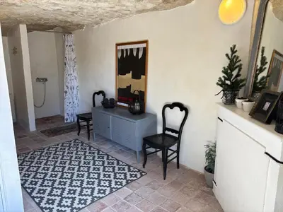 Coin salon dans l'établissement Le Lavandier