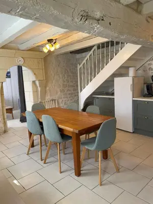 Cuisine ou kitchenette dans l'établissement Gîte des Amis