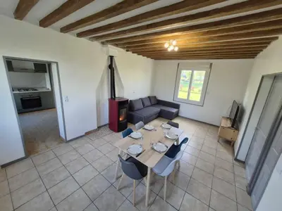 Cuisine ou kitchenette dans l'établissement À la campagne