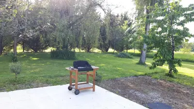 Jardin de l'établissement Maison de Campagne à 2 min du zoo de Beauval