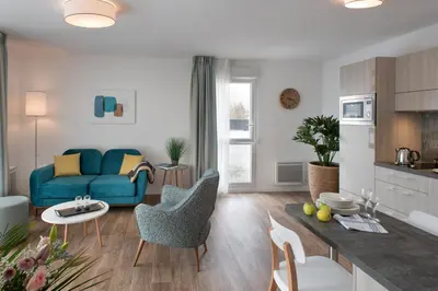 Coin salon dans l'établissement DOMITYS - Cœur de Loire