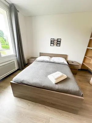 Un ou plusieurs lits dans un hébergement de l'établissement MikeS Amboise