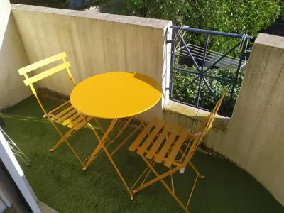 Balcon ou terrasse dans l'établissement T1 Chaleureux TOURS 2 couchages