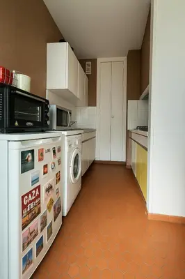 Cuisine ou kitchenette dans l'établissement Appartement hyper centre avec Garage privé