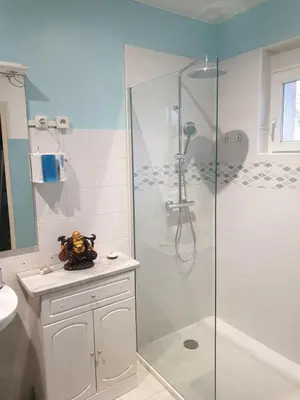 Salle de bains dans l'établissement Une petite campagne en ville