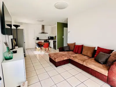 Cuisine ou kitchenette dans l'établissement L Escapade Rurale