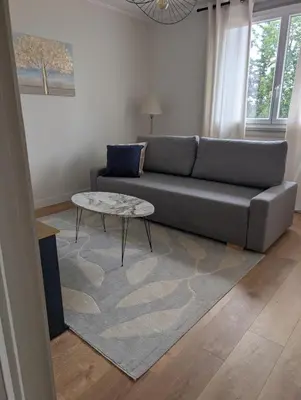 Coin salon dans l'établissement GITE cosy et tout équipé - 5 min du zoo et proche des châteaux
