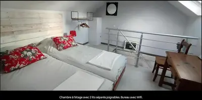 Un ou plusieurs lits dans un hébergement de l'établissement P'tite Maison